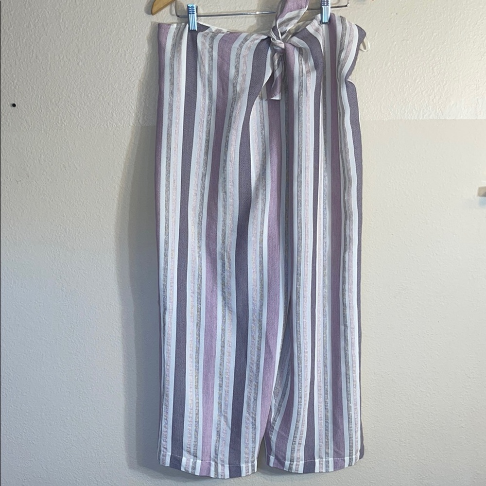 Emmanuel Ungaro Striped purple Wide-Leg Pants